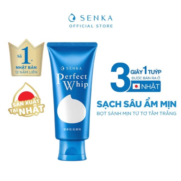 Sữa Rửa Mặt Tạo Bọt Senka Perfect Whip 120g - Hình ảnh 4