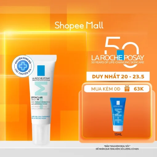 Kem dưỡng giảm mụn nhanh 8 giờ La Roche-Posay Effaclar Duo+ M 7.5ml - Hình ảnh 4